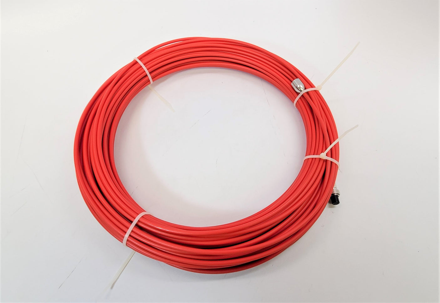 Red 4.8mm Diameter 131 Foot / 40 Meter Long Push Rod Cable for 14mm Camera Head of VS-749A and VS-749AT Pipe Inspection Cameras