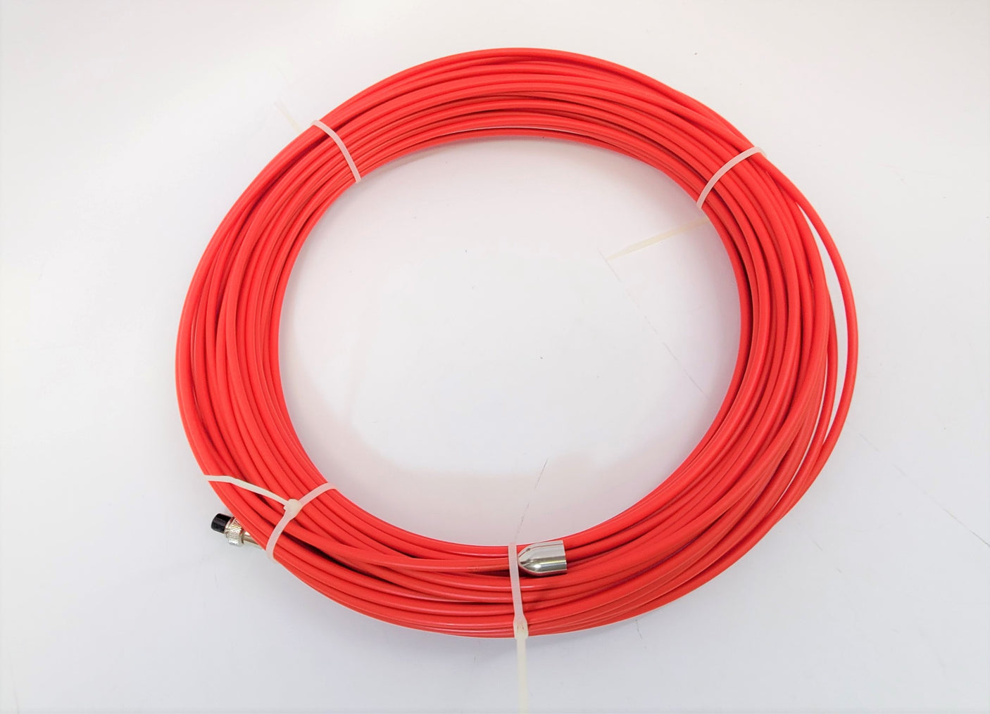 Red 4.8mm Diameter 131 Foot / 40 Meter Long Push Rod Cable for 14mm Camera Head of VS-749A and VS-749AT Pipe Inspection Cameras