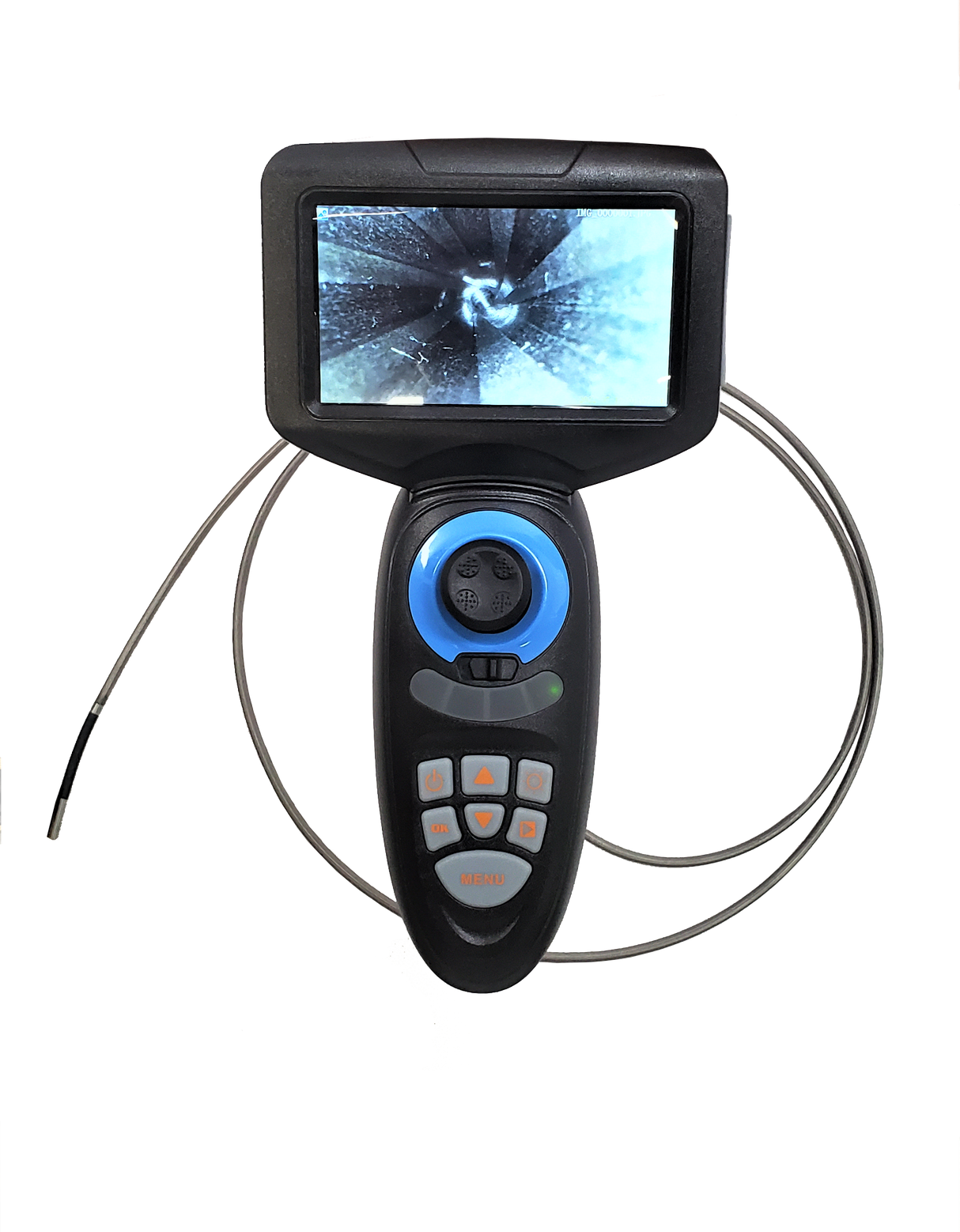 Vividia DA-4010 DA-4015 DA-4030 LCD/Wi-Fi Flexible Joystick Articulating Videoscope Borescope Inspection Camera with 4mm / 0.16" Diameter Waterproof IP67 Probe and 1280x720 HD