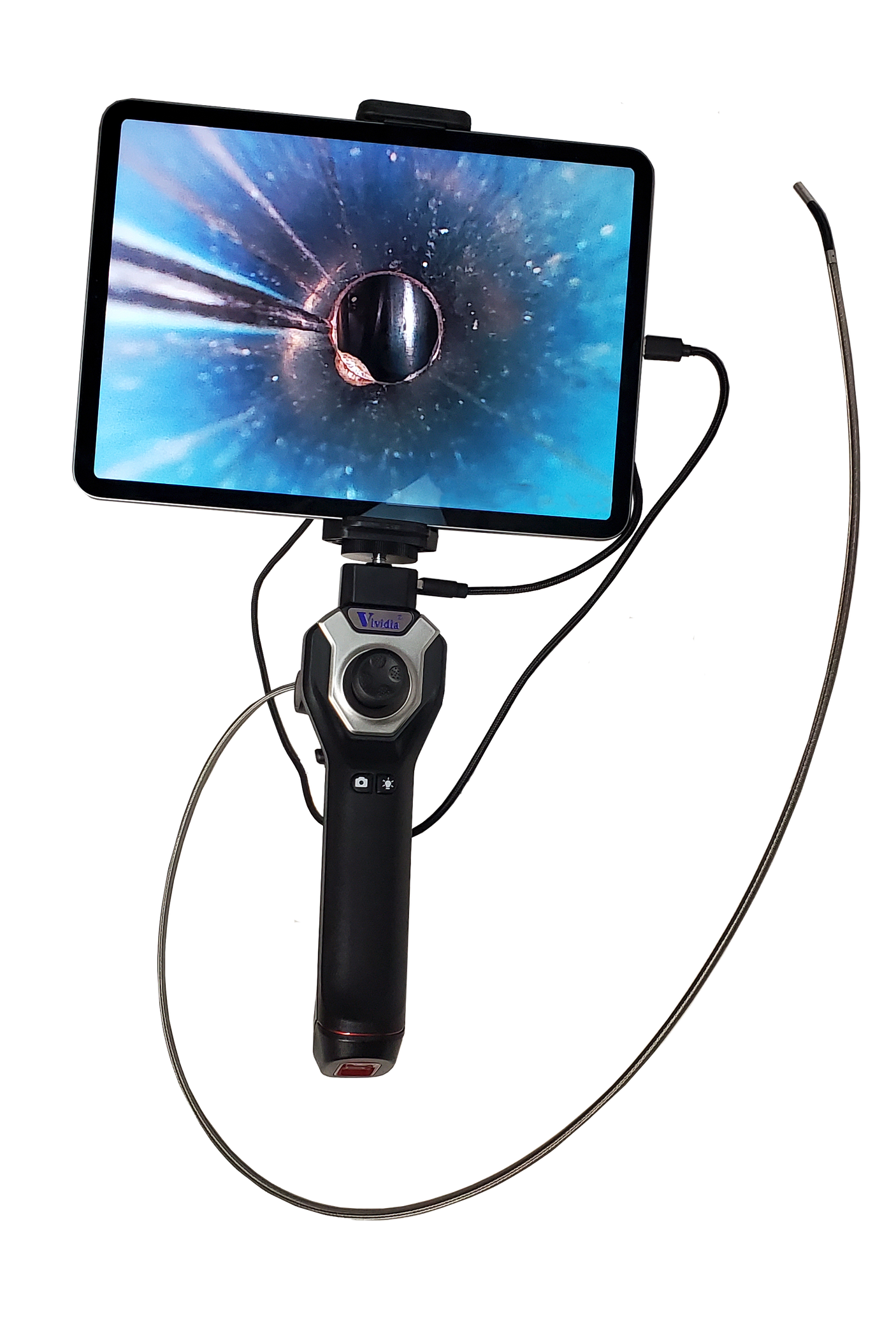 Vividia CX-4010i/CX-4015i 4mm Flexible Joystick Borescope for iOS