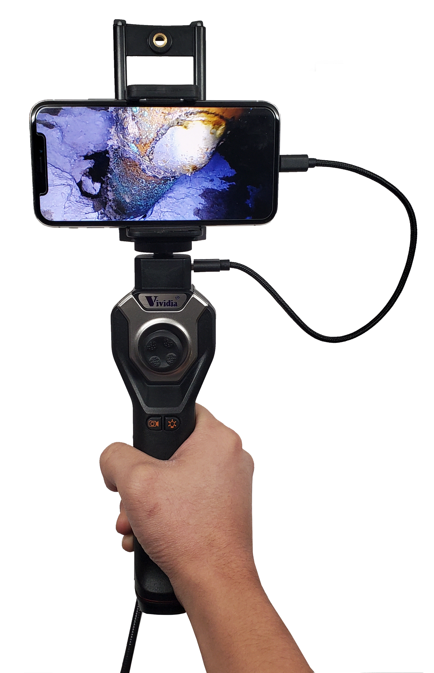 Vividia CX-6078i 6mm Semi-Rigid Joystick Borescope for iOS