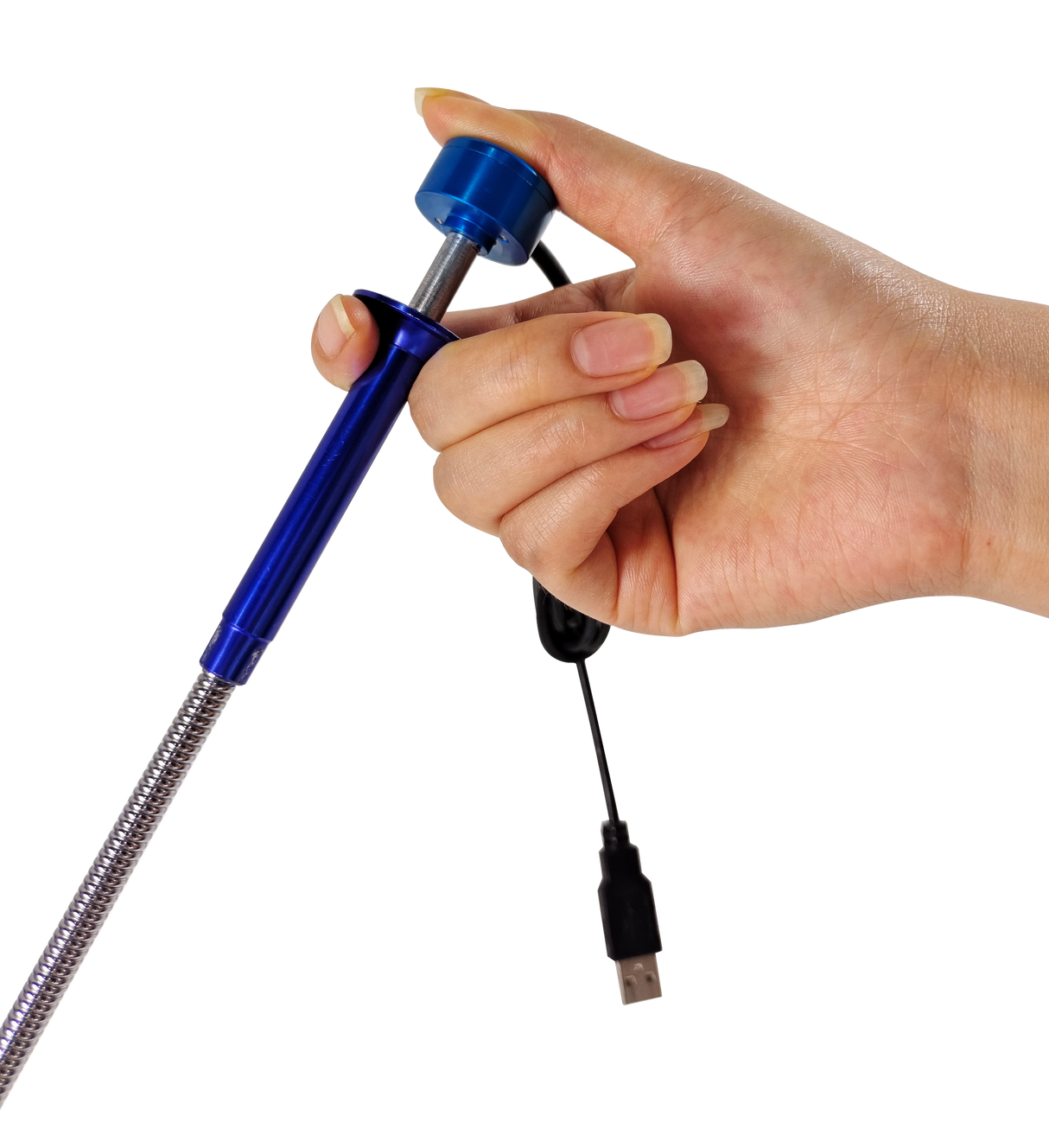 Vividia BlueEye Visual Grabber Pick Up Retriever Tool with USB Camera and LED Lights and 4-Claw Grabber Hand