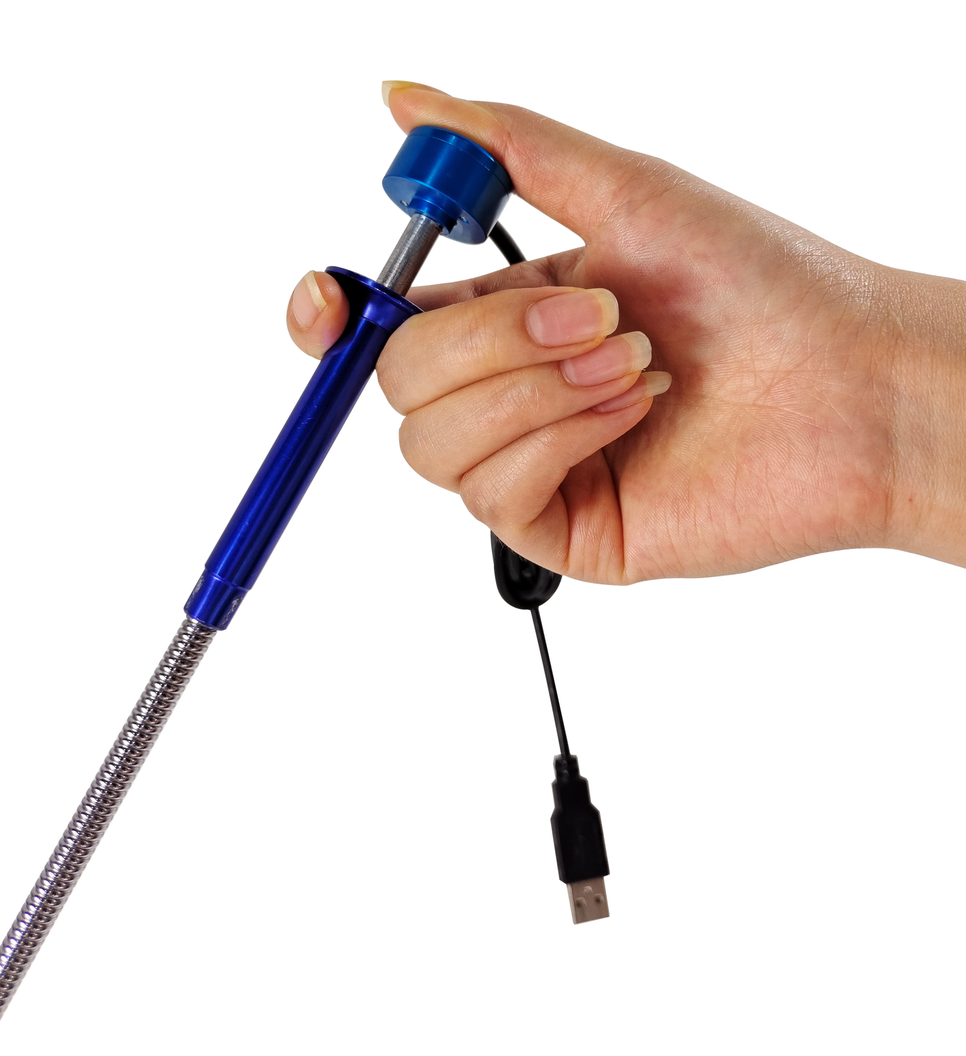 Vividia BlueEye Visual Grabber Pick Up Retriever Tool with USB Camera and LED Lights and 4-Claw Grabber Hand