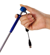 Vividia BlueEye Visual Grabber Pick Up Retriever Tool with USB Camera and LED Lights and 4-Claw Grabber Hand