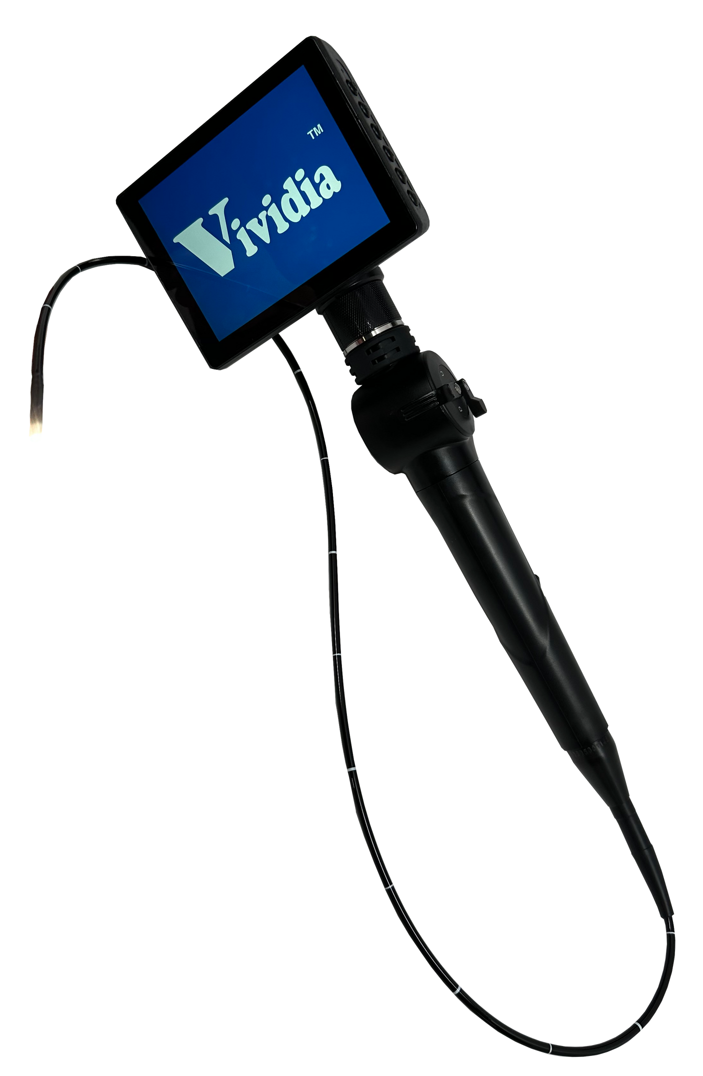 Vividia YE-2-408 Portable Veterinary Flexible 2-Way Articulating Video Endoscope with 4mm Probe and 1.2mm Working Channel