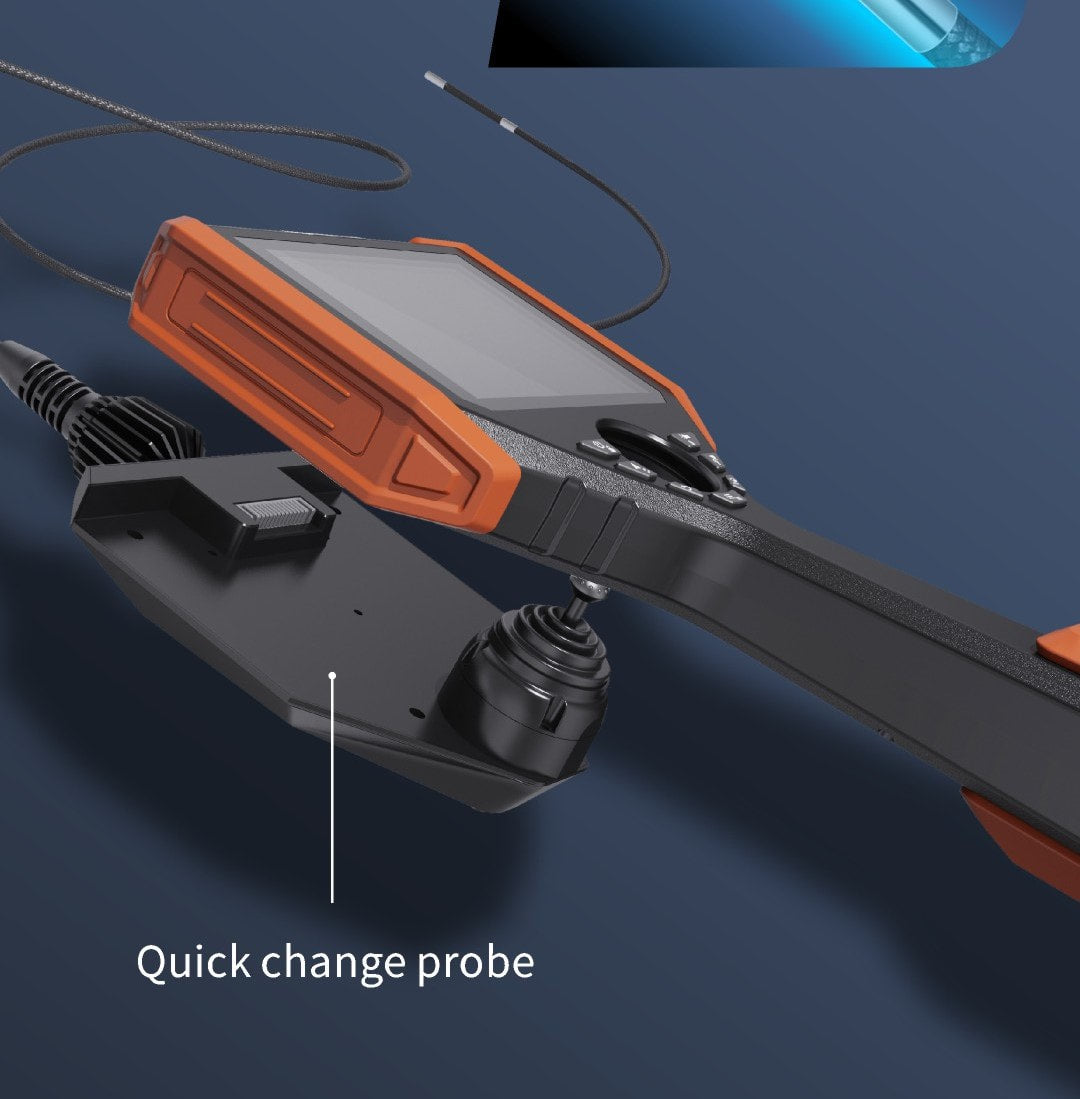 Vividia BD-K-3915 and BD-K-3930 Dual-Camera Joystick Articulation Borescope 5 Inch Monitor 3.9mm Diameter Probe