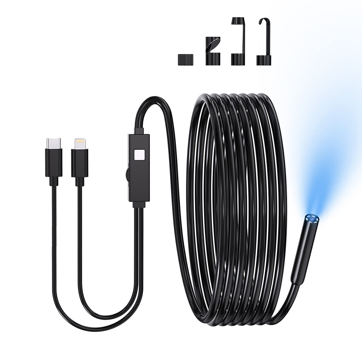 Vividia FC-8050i Waterproof Borescope for iPhone iPad Android with 7.9mm Diameter Camera