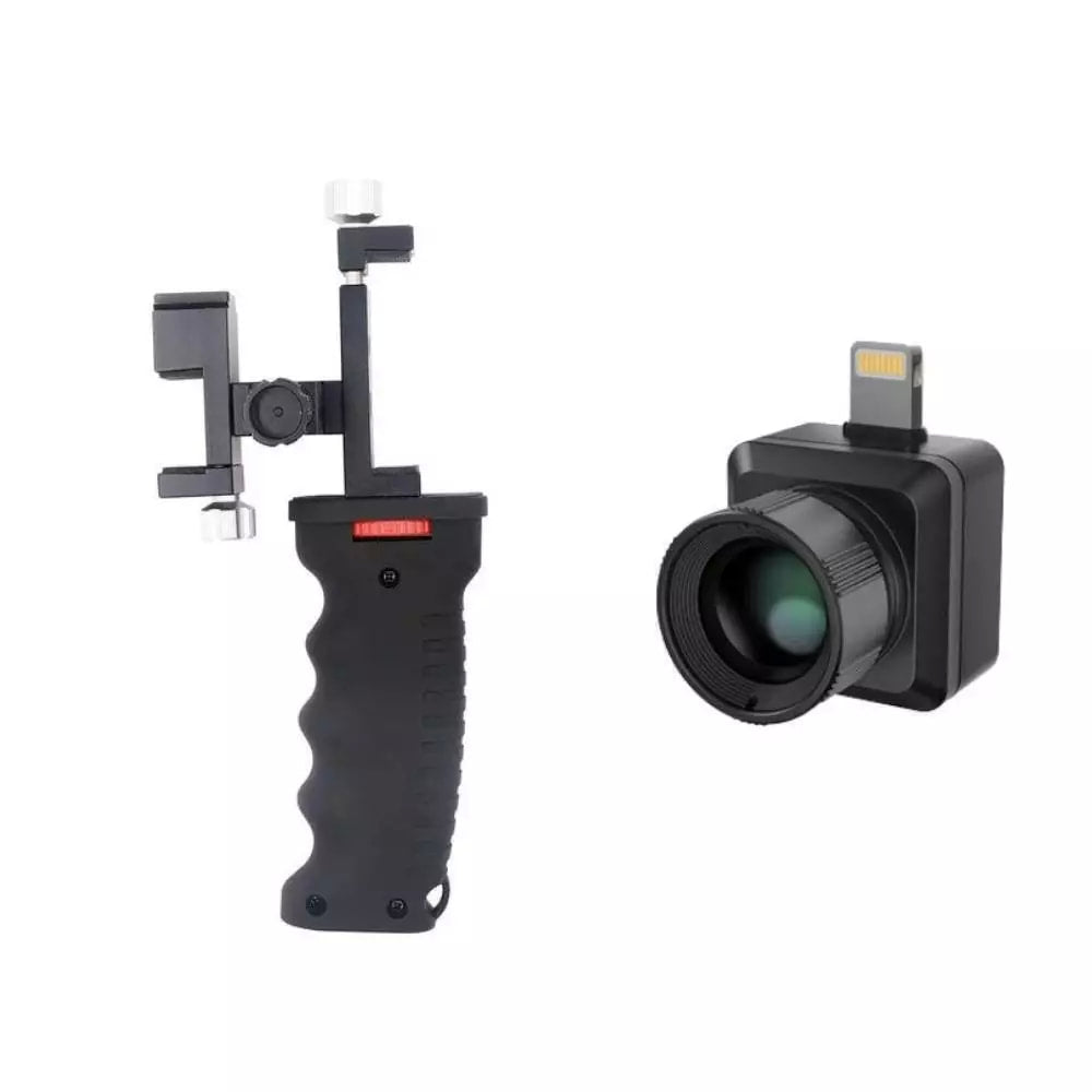 T2 Pro Thermal Monular Camera Bundle: T2 Pro Thermal Camera with Handgrip Stand Holder and Metal Firearm Mount