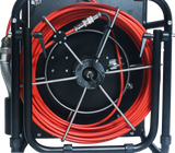 Vividia VS-33PT50 Portable Push-Rod Pan Tilt HD Pipe Inspection Camera 33mm 1.3" Diameter Camera Head 512Hz Built-in Sonde 50m / 164ft Cable