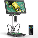 Vividia HM-410 HDMI/LCD/USB Digital Manual Focus Microscope with 10" LCD Screen 4MP Resolution 350x Magnification