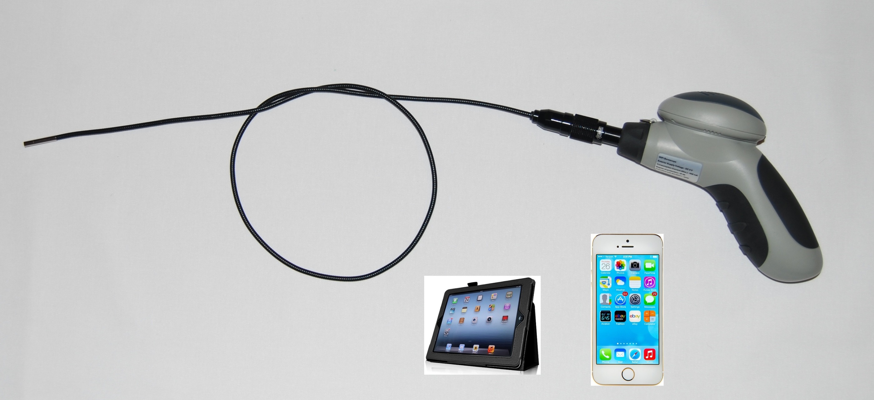 3.9mm Flexible Inspection Camera for iPhone/Android - Oasis