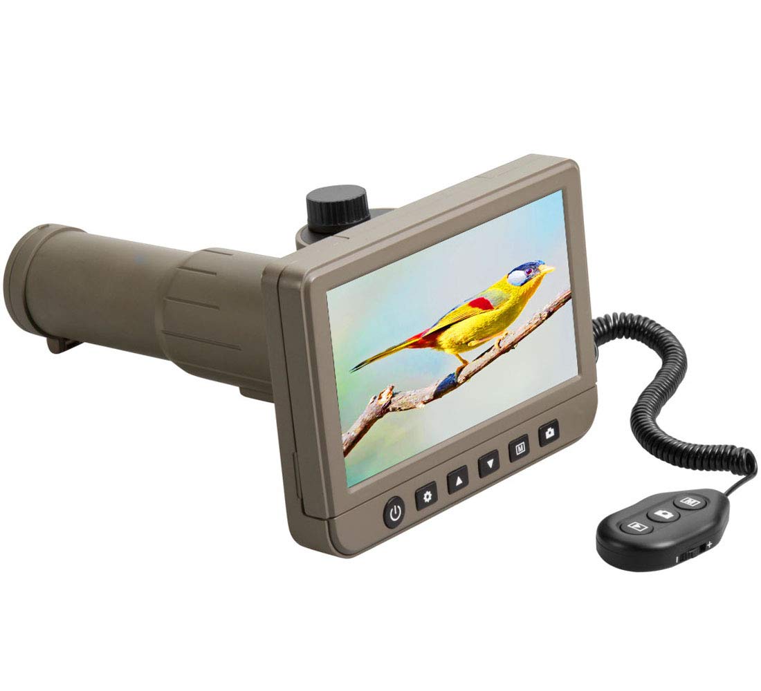 Digital Telescope Camera, 5 Inch LCD Display 50X Magnification 1080P Ultra  HD Monocular Camera Monitor, for Bird Watching Hunting Outdoor (US Plug)