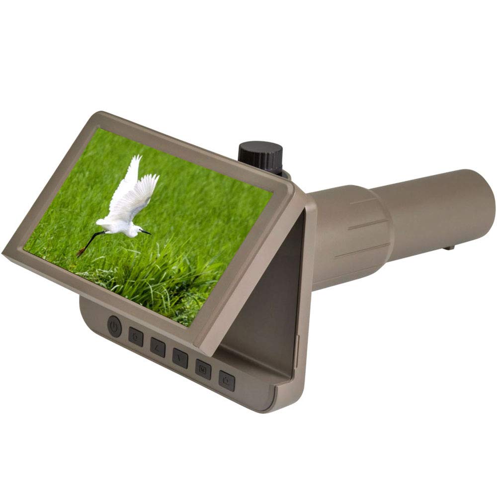 Digital Telescope Camera, 5 Inch LCD Display 50X Magnification 1080P Ultra  HD Monocular Camera Monitor, for Bird Watching Hunting Outdoor (US Plug)