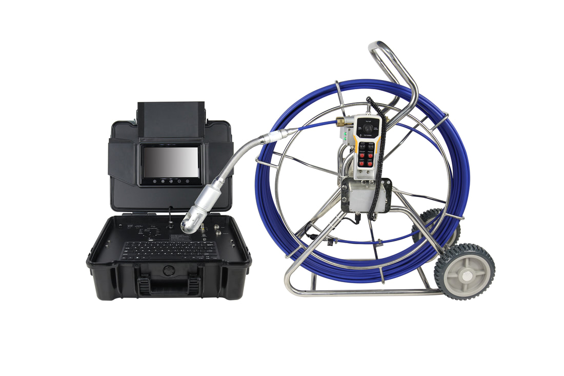 Vividia V10-55-100 Underwater Borehole Inspection Camera System with 55mm  Diameter Probe and 100 Meter Cable and 10 Inch Monitor